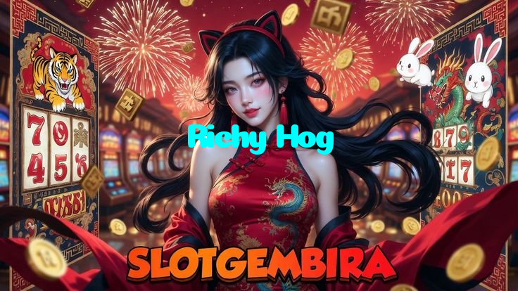 Richy Hog casino presented on mobile device in Pakistan with slots and live games